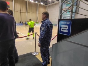 Росгвардейцы обеспечили безопасность матча чемпионата России по мини-футболу в Кузбассе